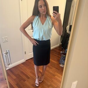 Diane von Furstenberg Mint Green Sleeveless Blouse